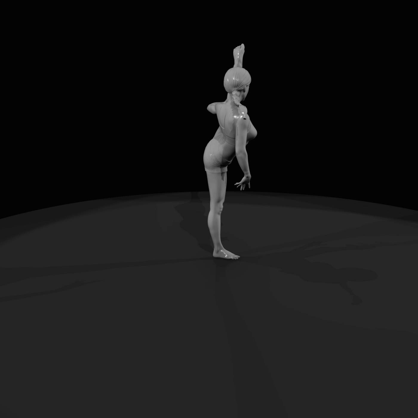Pole Dancer Figure (estimated) — Reverse Fan