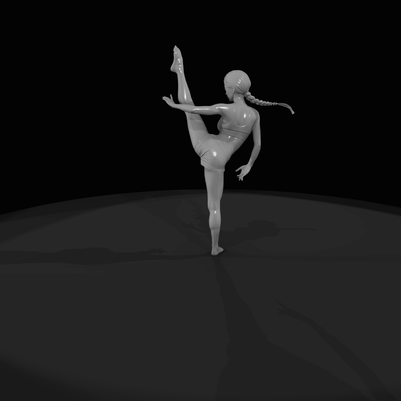 Pole Dancer Figure (estimated) — Reverse Fan