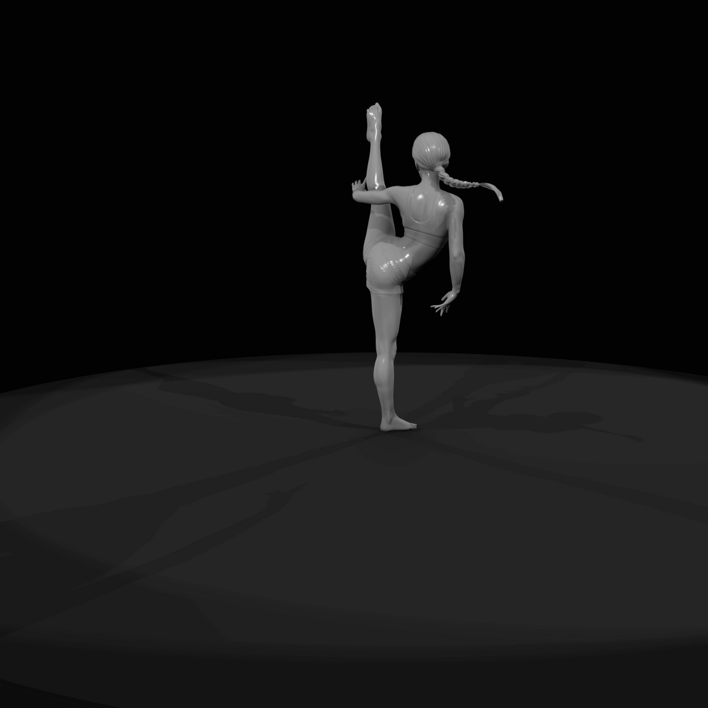 Pole Dancer Figure (estimated) — Reverse Fan