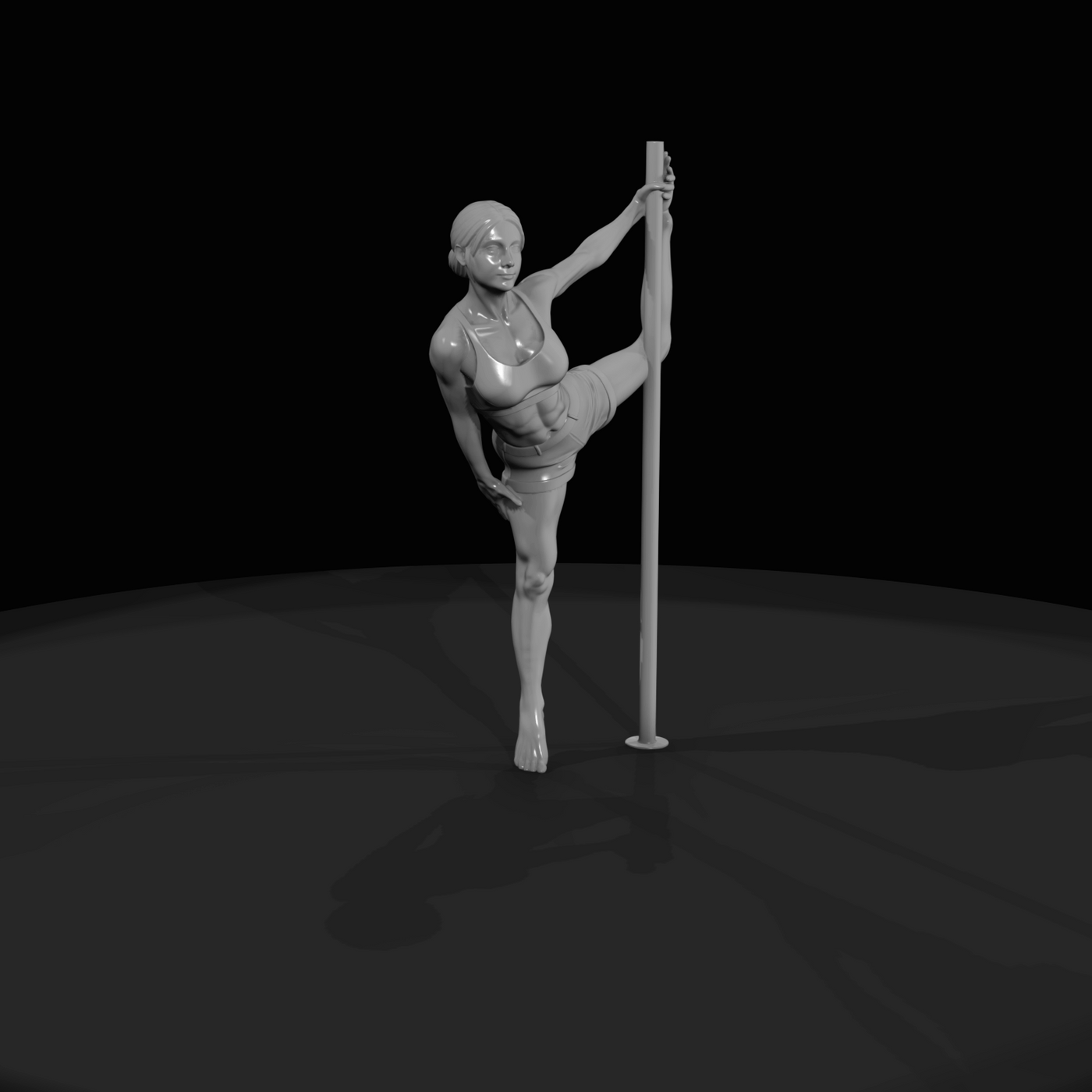 Pole Dancer Figure (estimated) — Reverse Grab