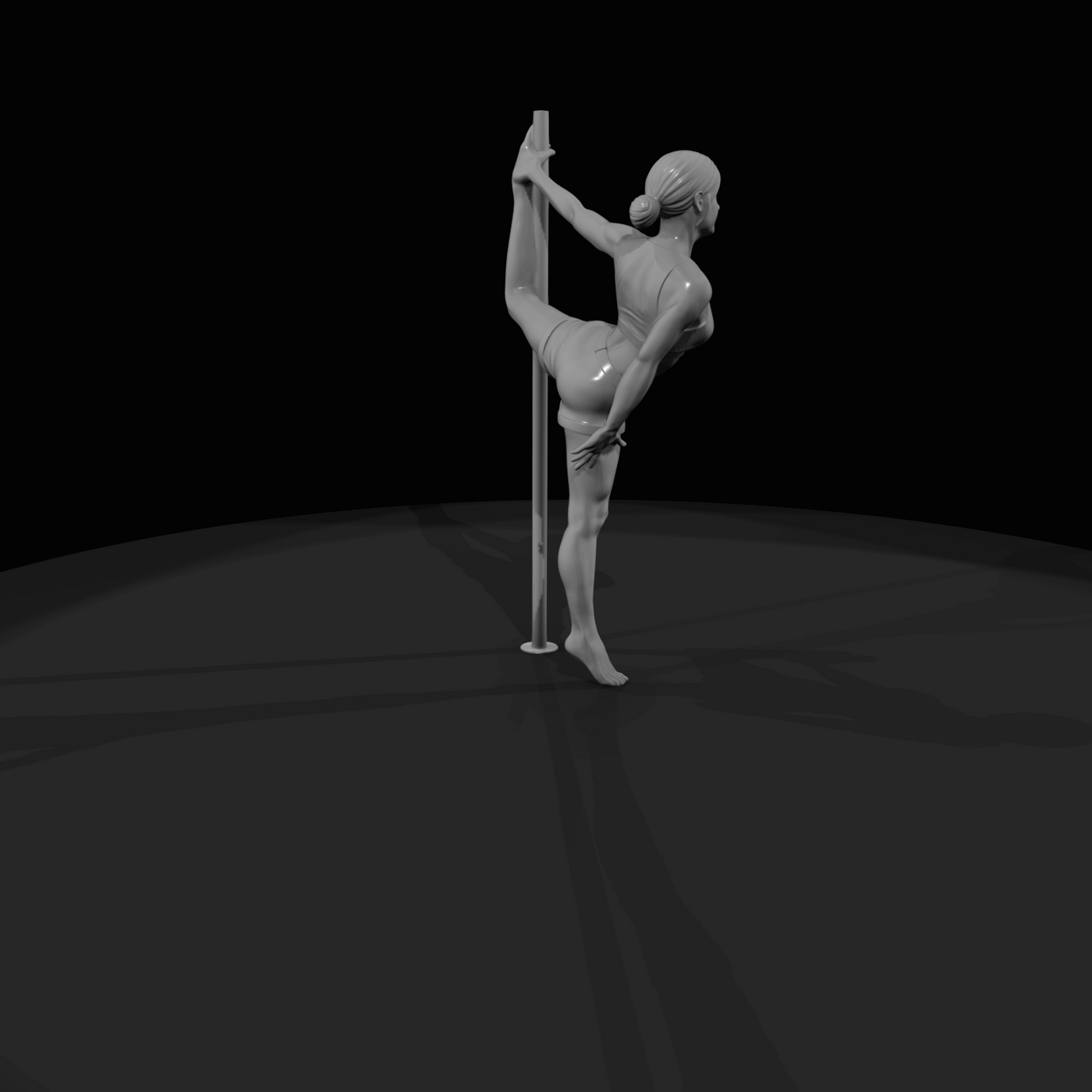 Pole Dancer Figure (estimated) — Reverse Grab
