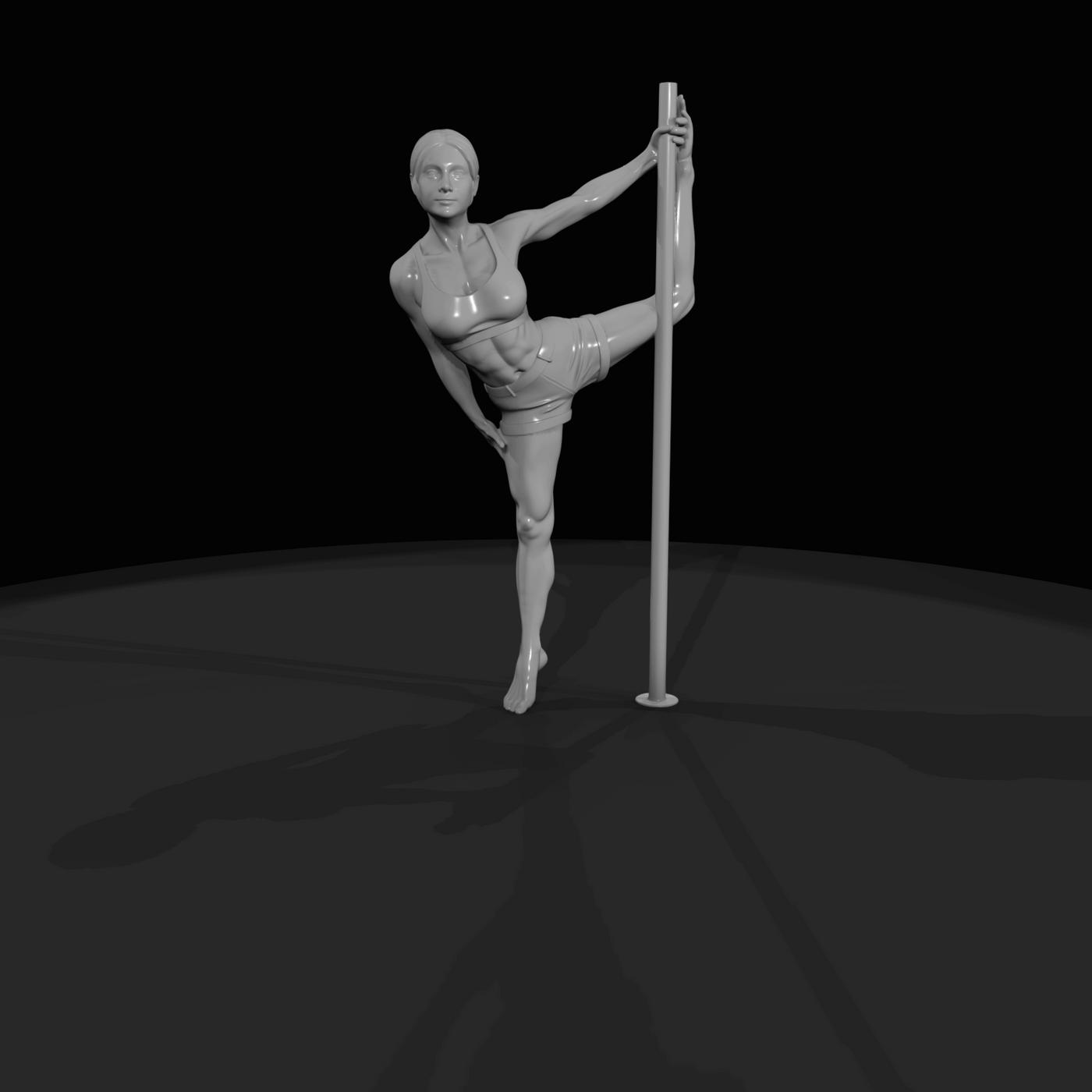 Pole Dancer Figure (estimated) — Reverse Grab