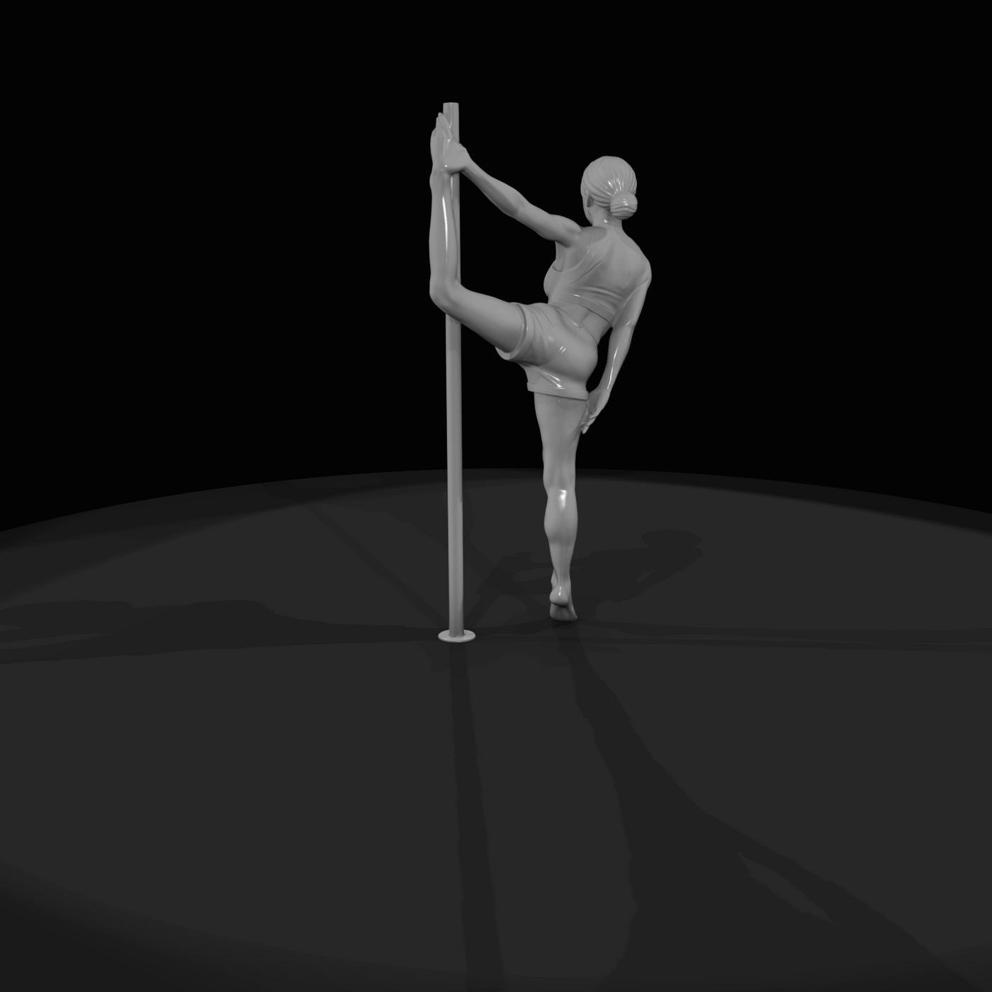 Pole Dancer Figure (estimated) — Reverse Grab