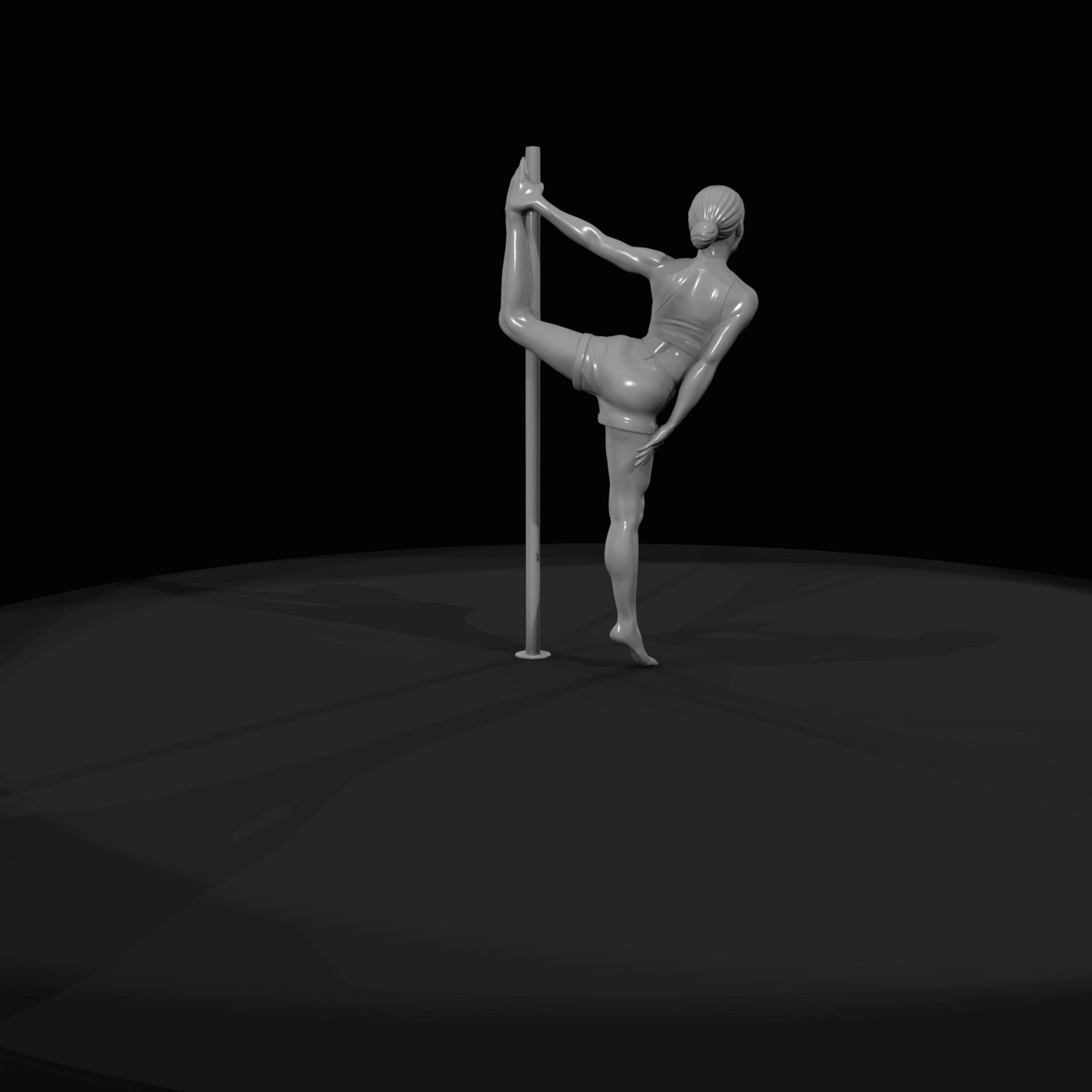 Pole Dancer Figure (estimated) — Reverse Grab