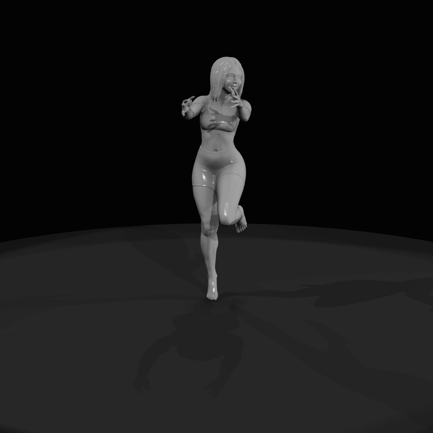 Pole Dancer Figure (estimated) — Reverse Knee