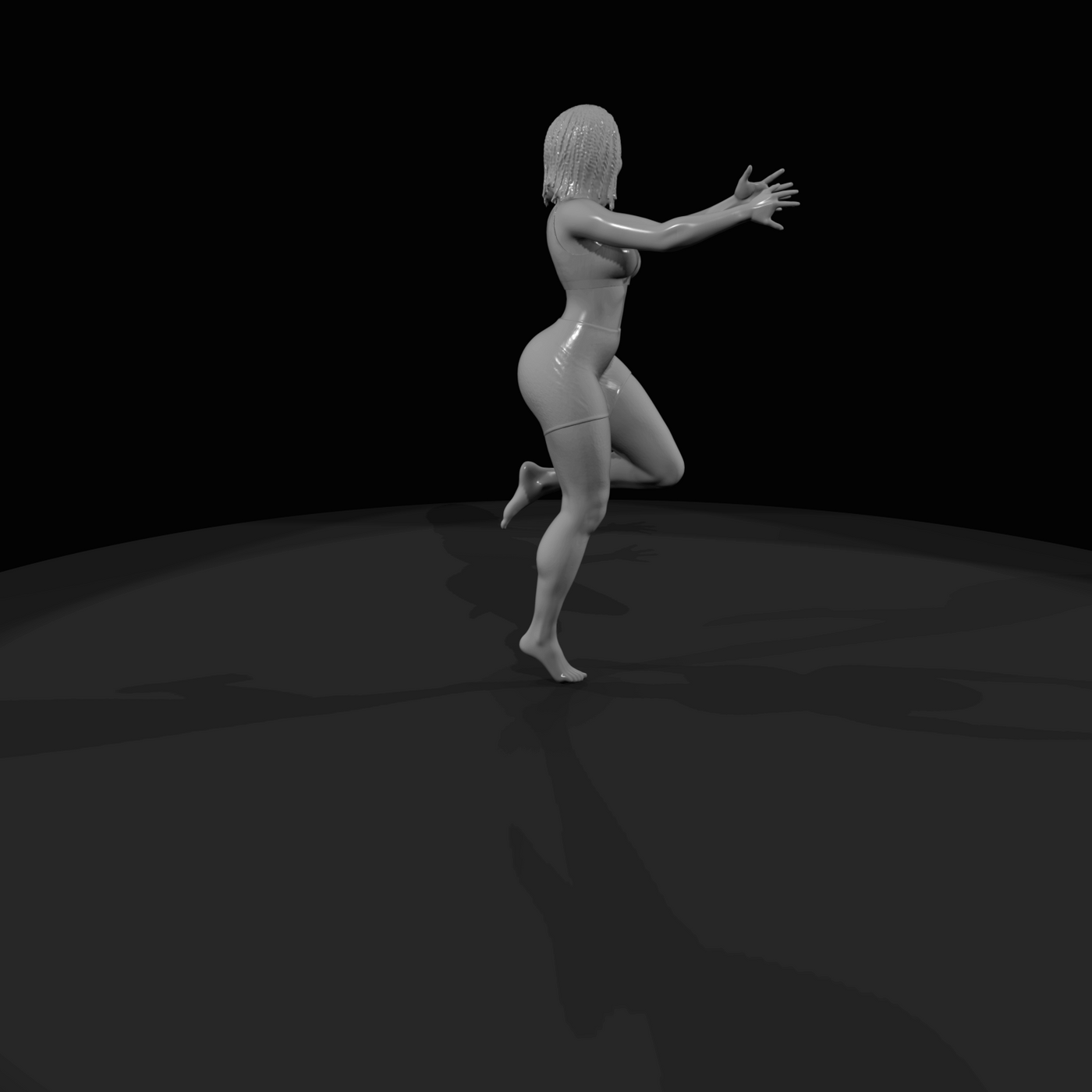 Pole Dancer Figure (estimated) — Reverse Knee