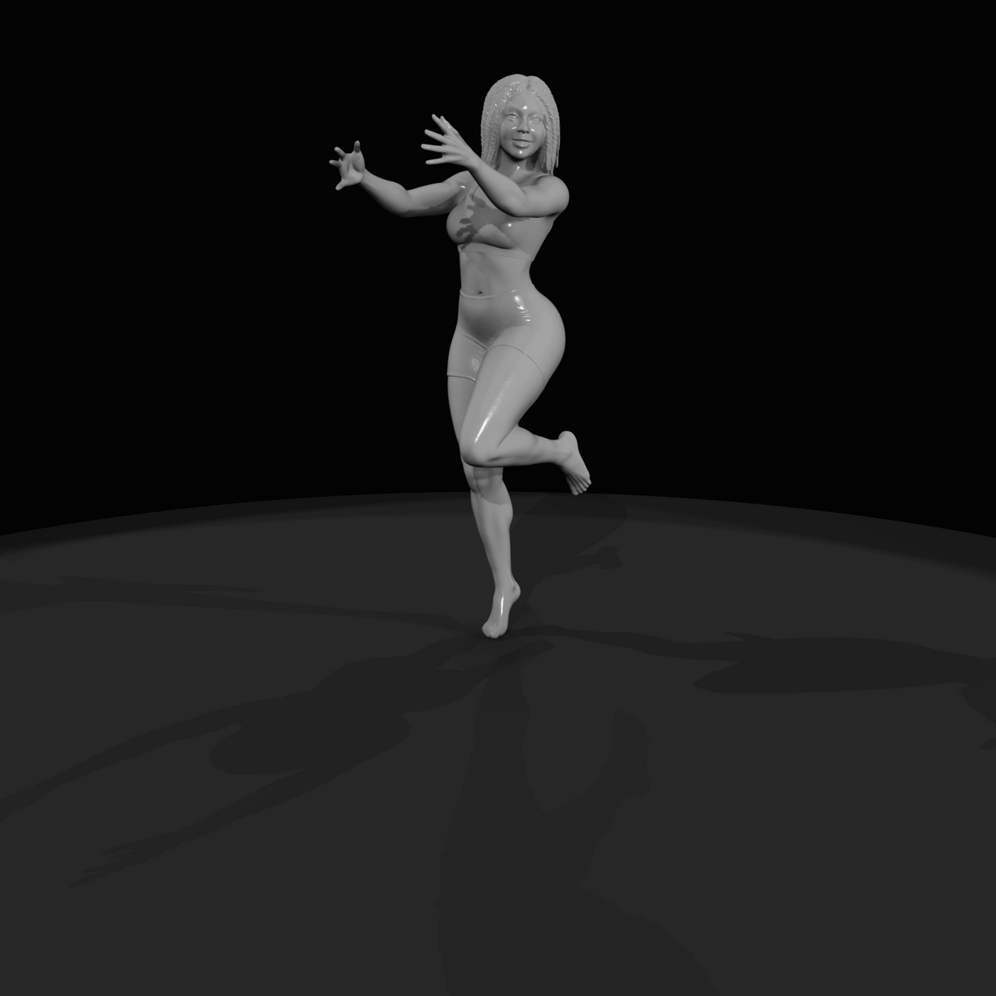 Pole Dancer Figure (estimated) — Reverse Knee
