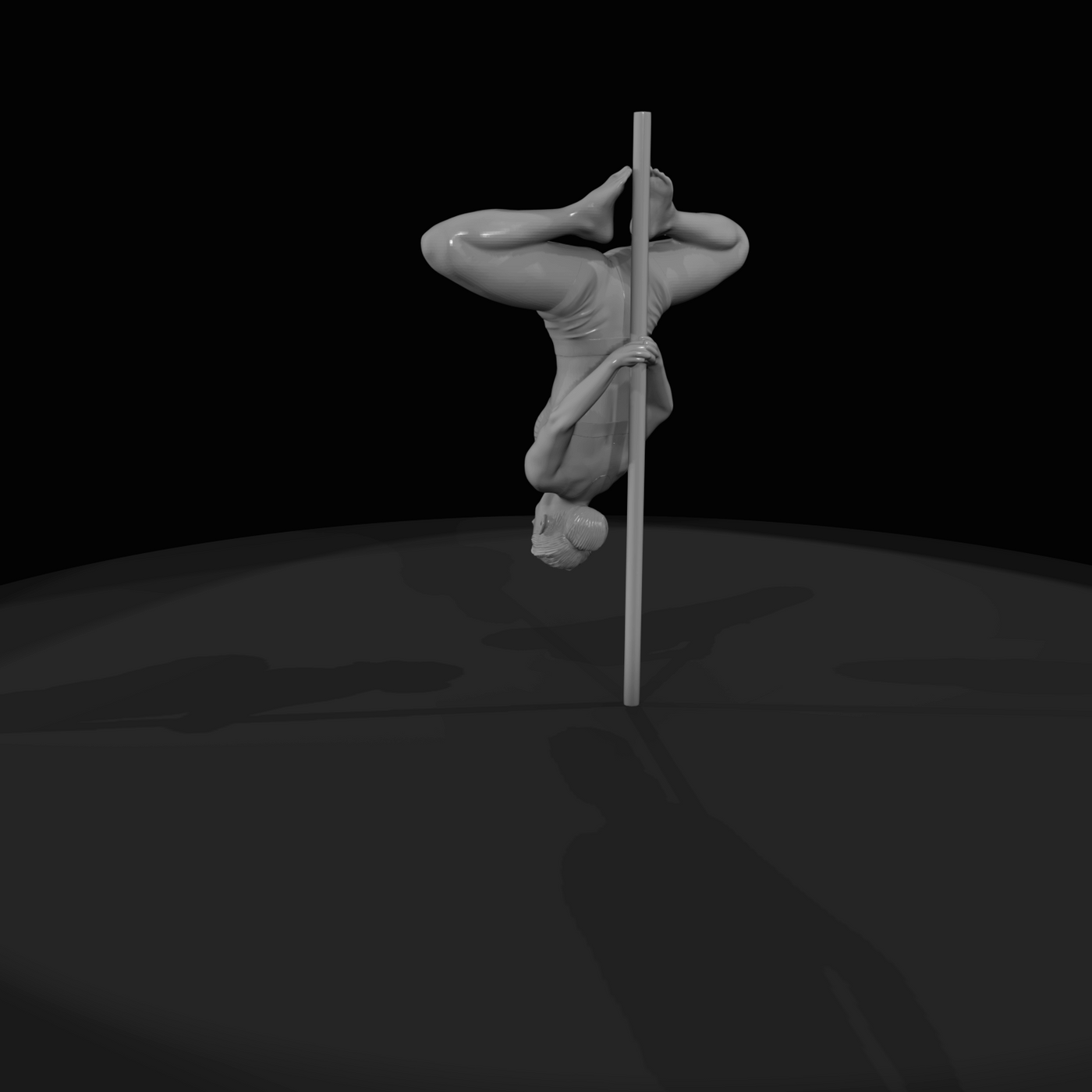 Pole Dancer Figure (estimated) — Thigh Hold