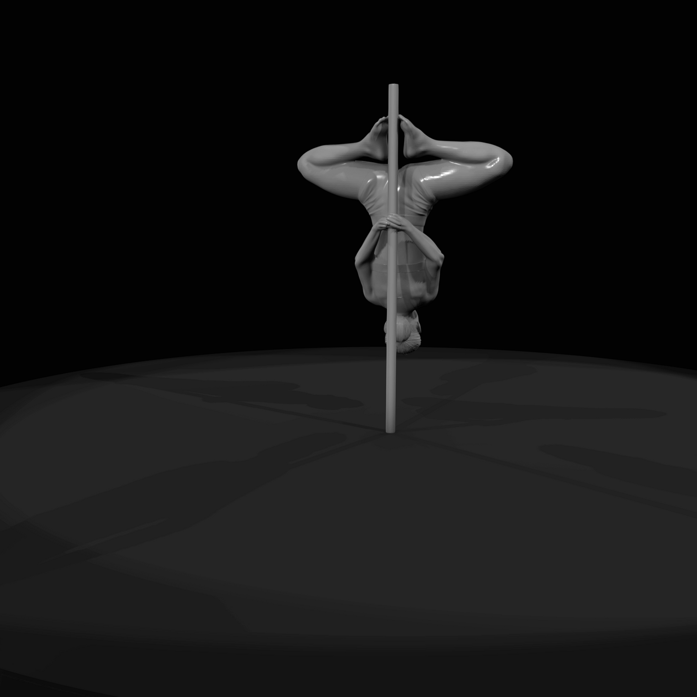 Pole Dancer Figure (estimated) — Thigh Hold