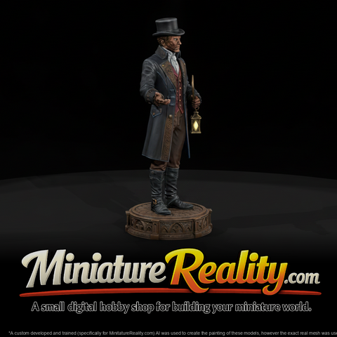 Opera House Phantom Usher miniature, three-quarter view