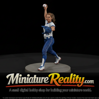 Softball Windmill Pitcher miniature, three-quarter view — thumbnail 1