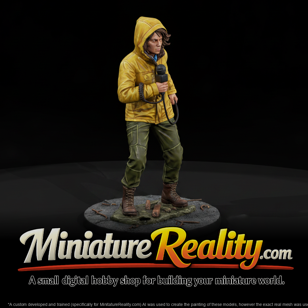 Field Reporter in Storm Gear miniature, three-quarter view