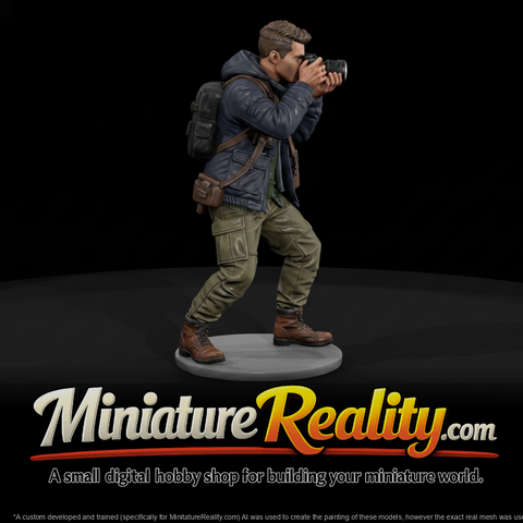Street Style Photographer miniature, three-quarter view