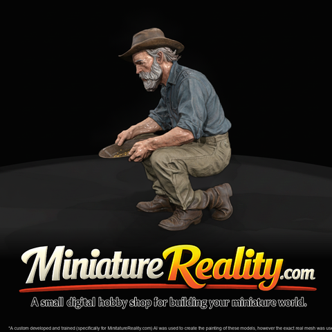 Prospector with Gold Pan (Kneeling)
