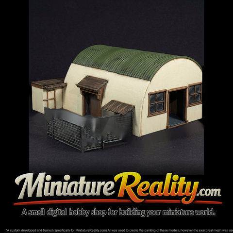 Quonset Hut with Lean-to