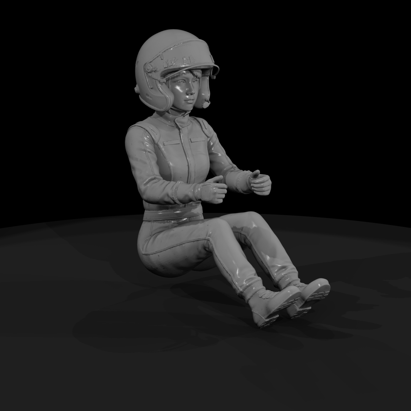 Race Car Driver Figure