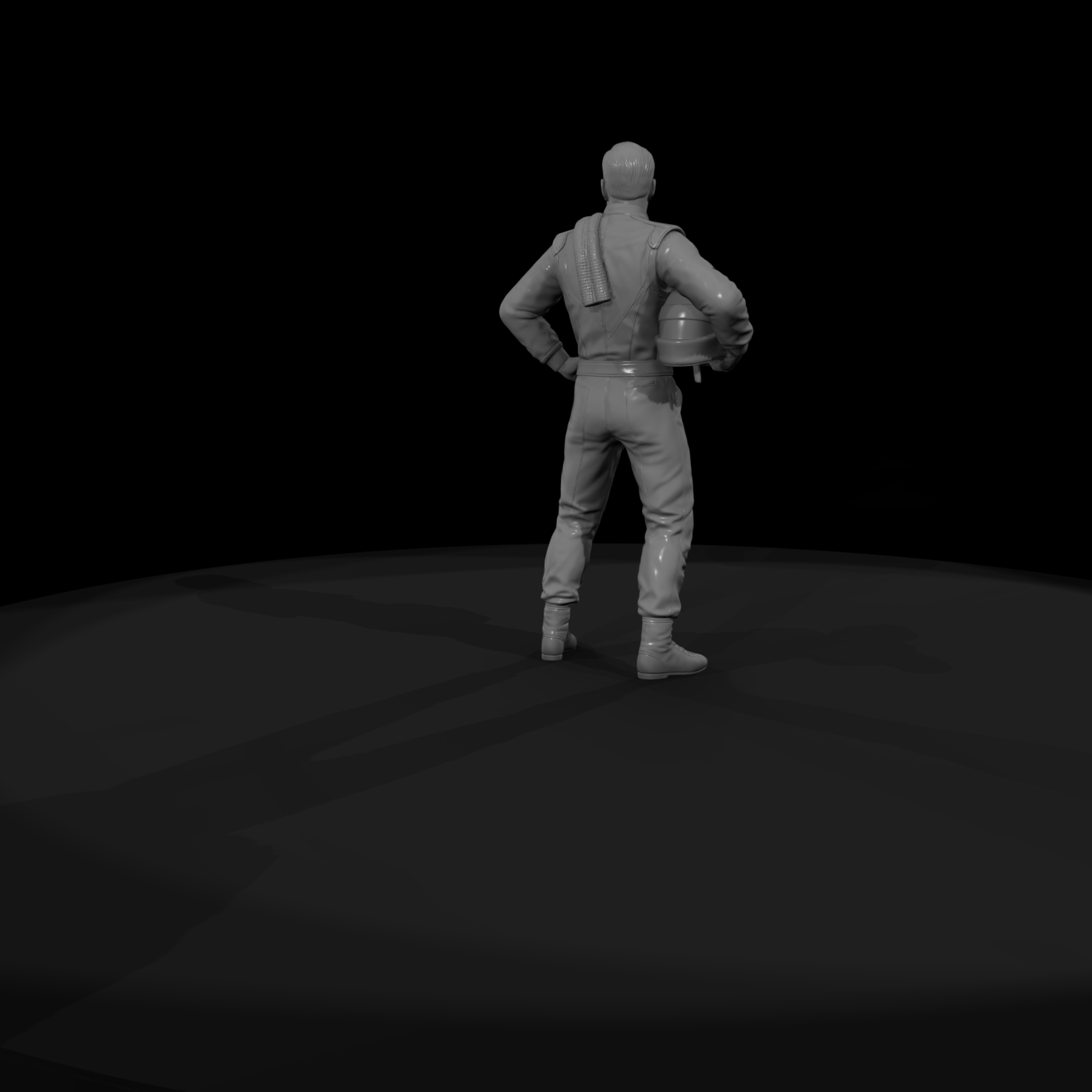 Modern Racing Driver Figure