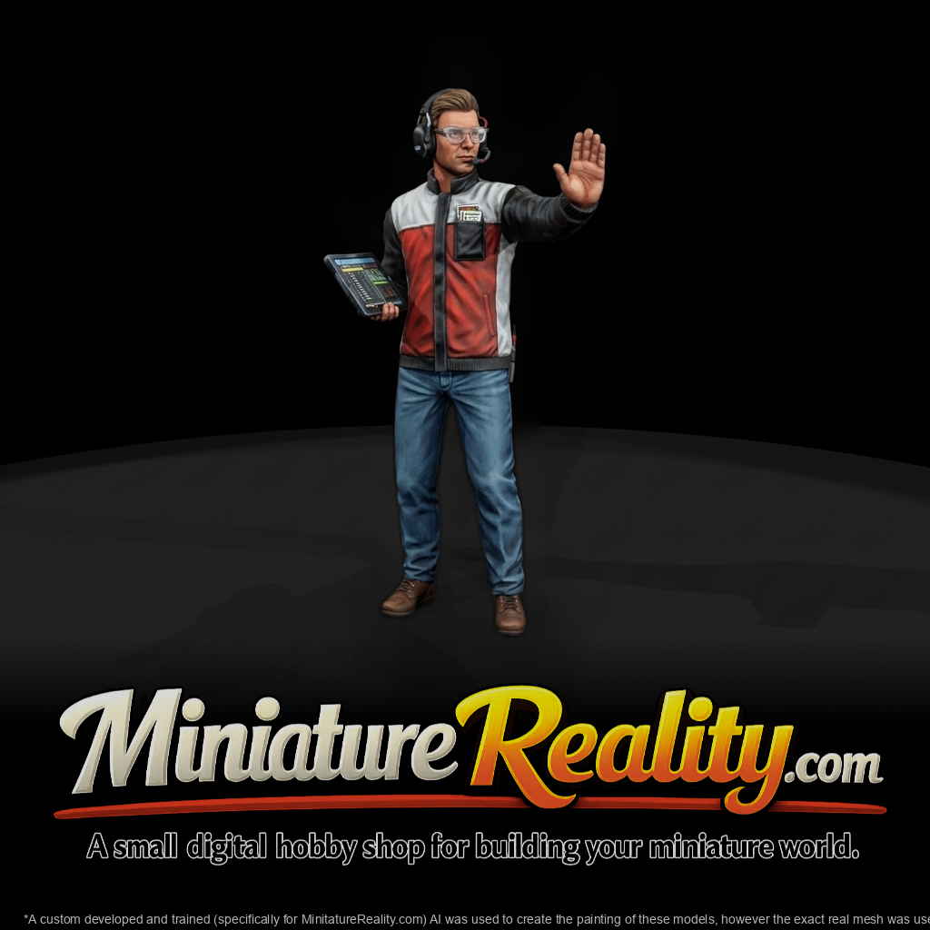 Pit Wall Strategist Figure