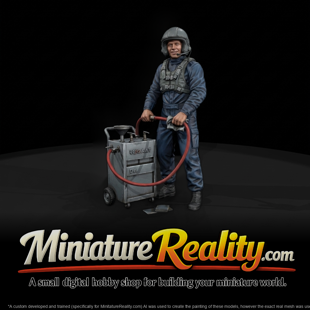 Pit-Crew Fluid Technician with Portable Cart