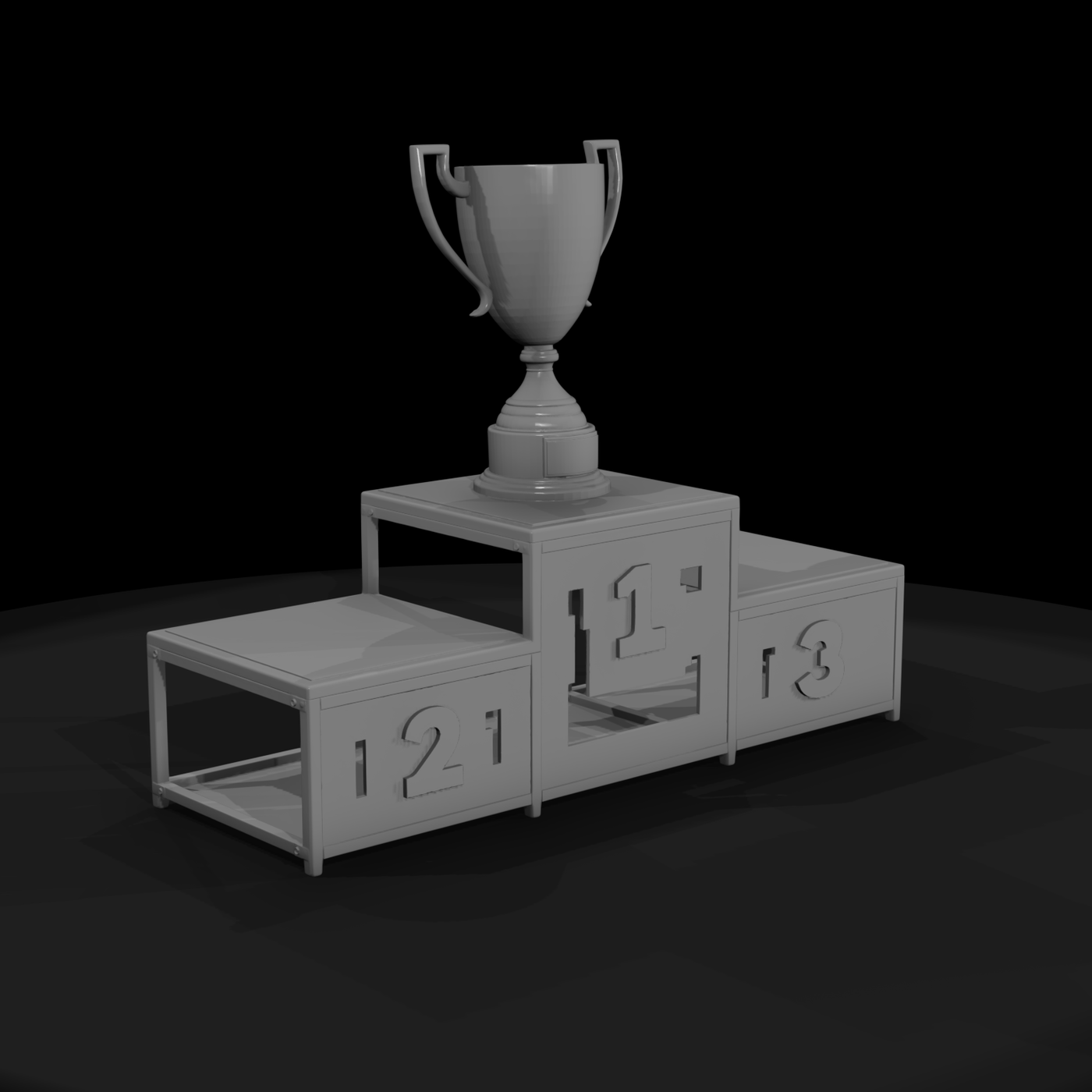 Racing Winners Podium & Trophy