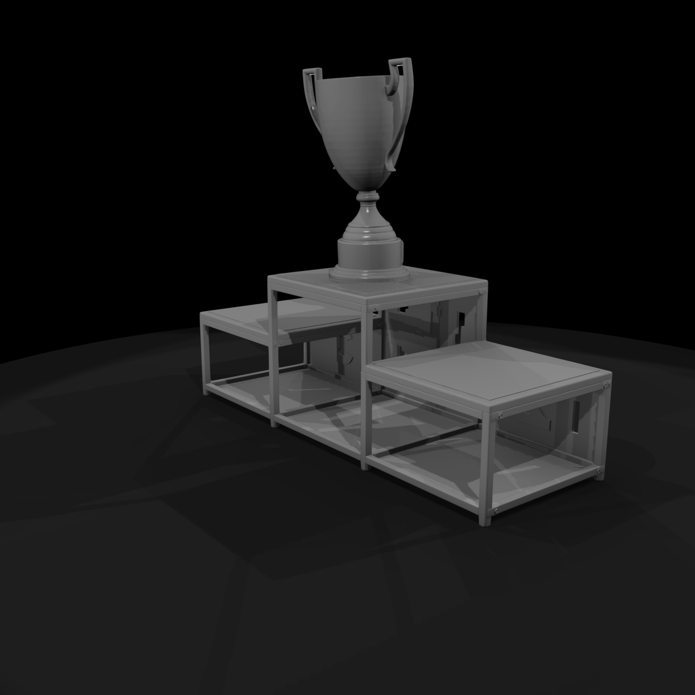 Racing Winners Podium & Trophy