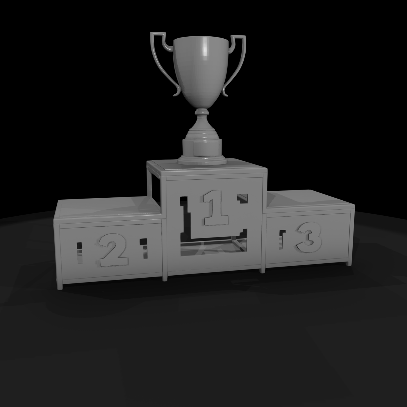 Racing Winners Podium & Trophy
