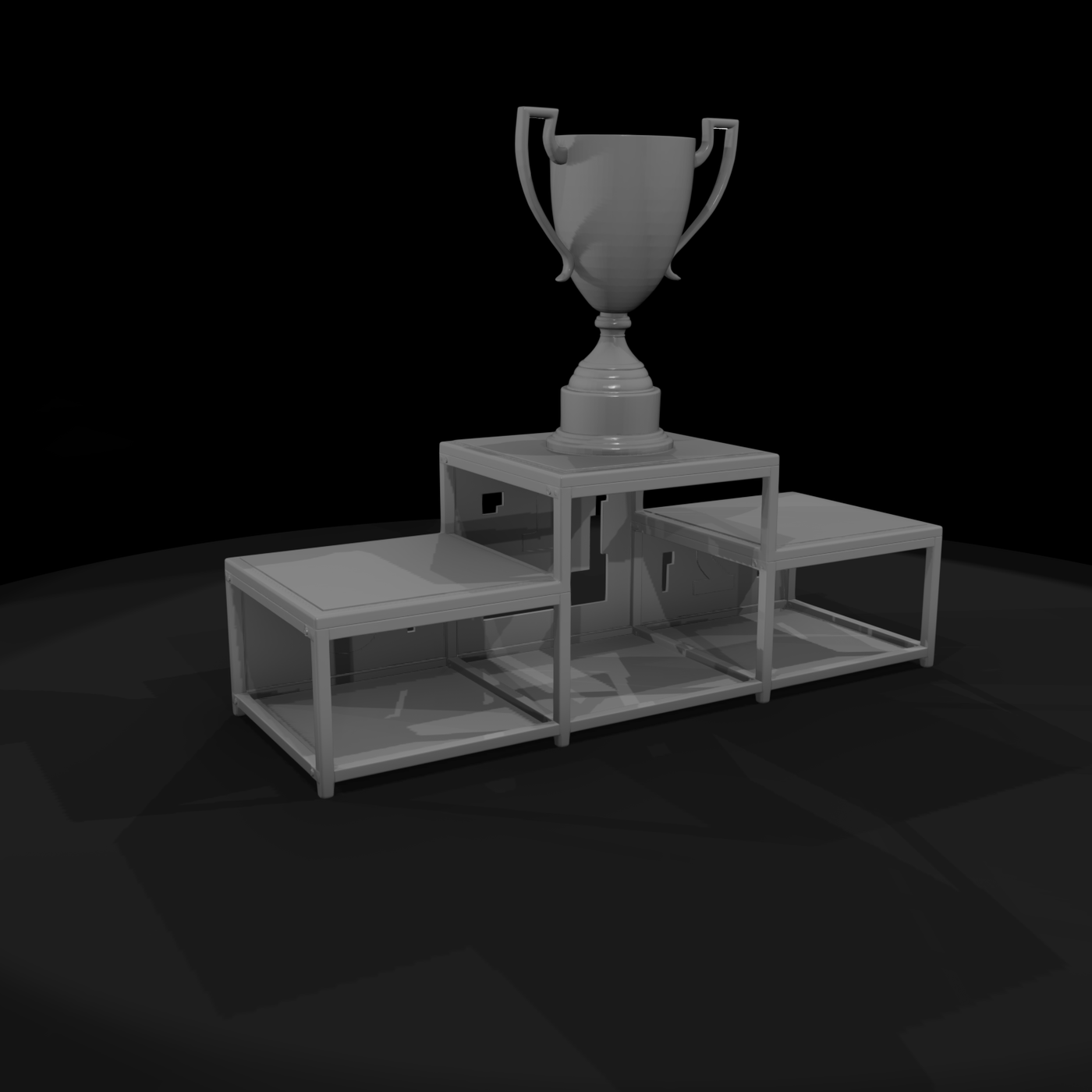 Racing Winners Podium & Trophy
