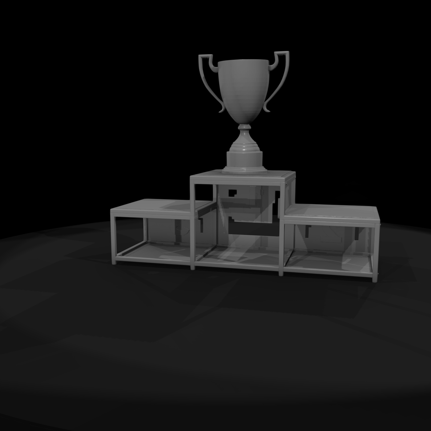 Racing Winners Podium & Trophy