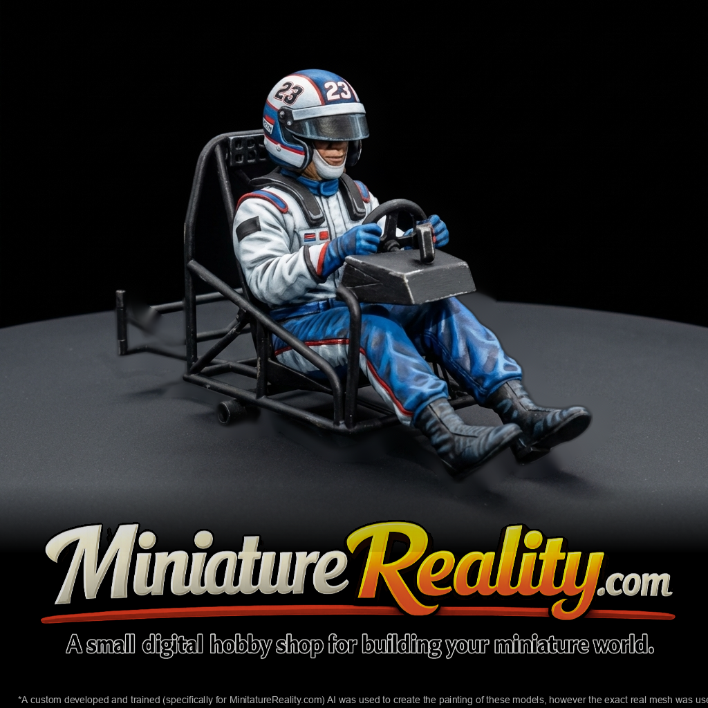 NASCAR-style Driver in Cockpit