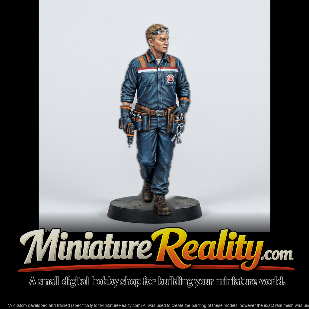 Railroad Car Shop Electrician Figure