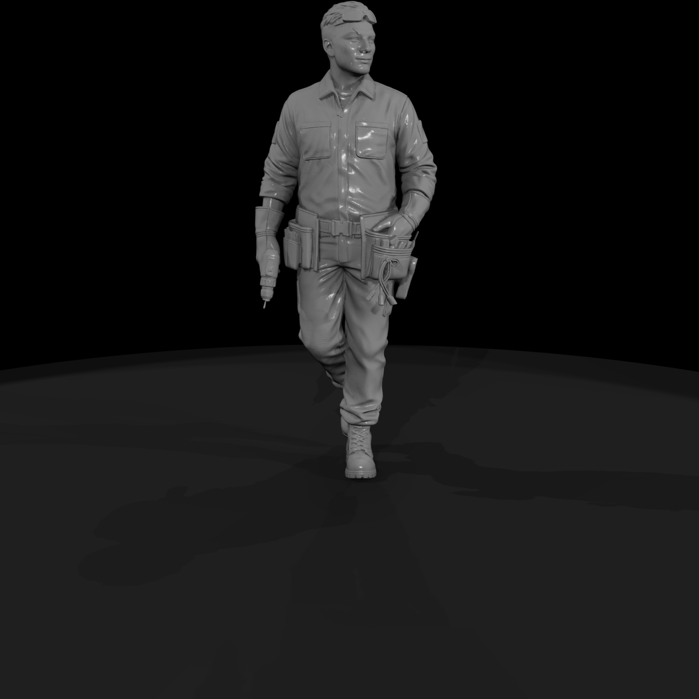 Railroad Car Shop Electrician Figure