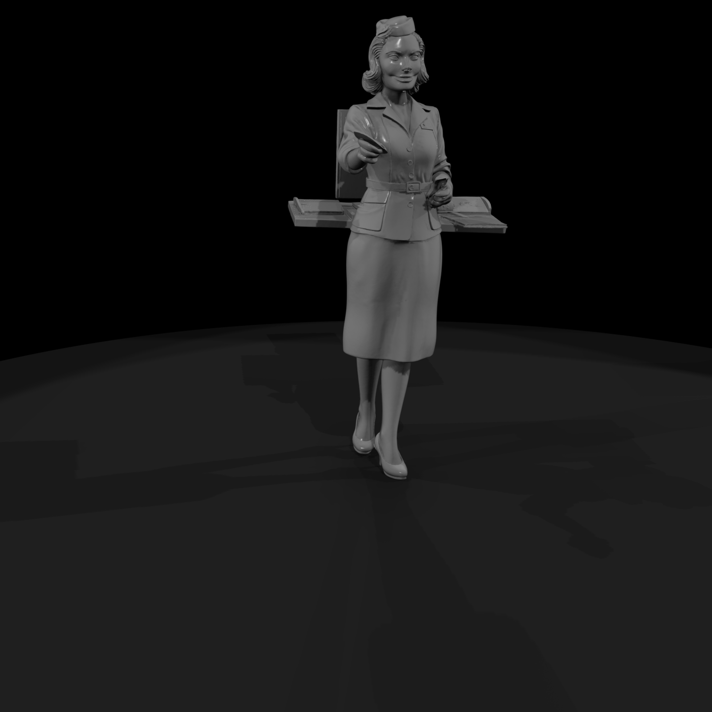 railroad personnel female ticket agent