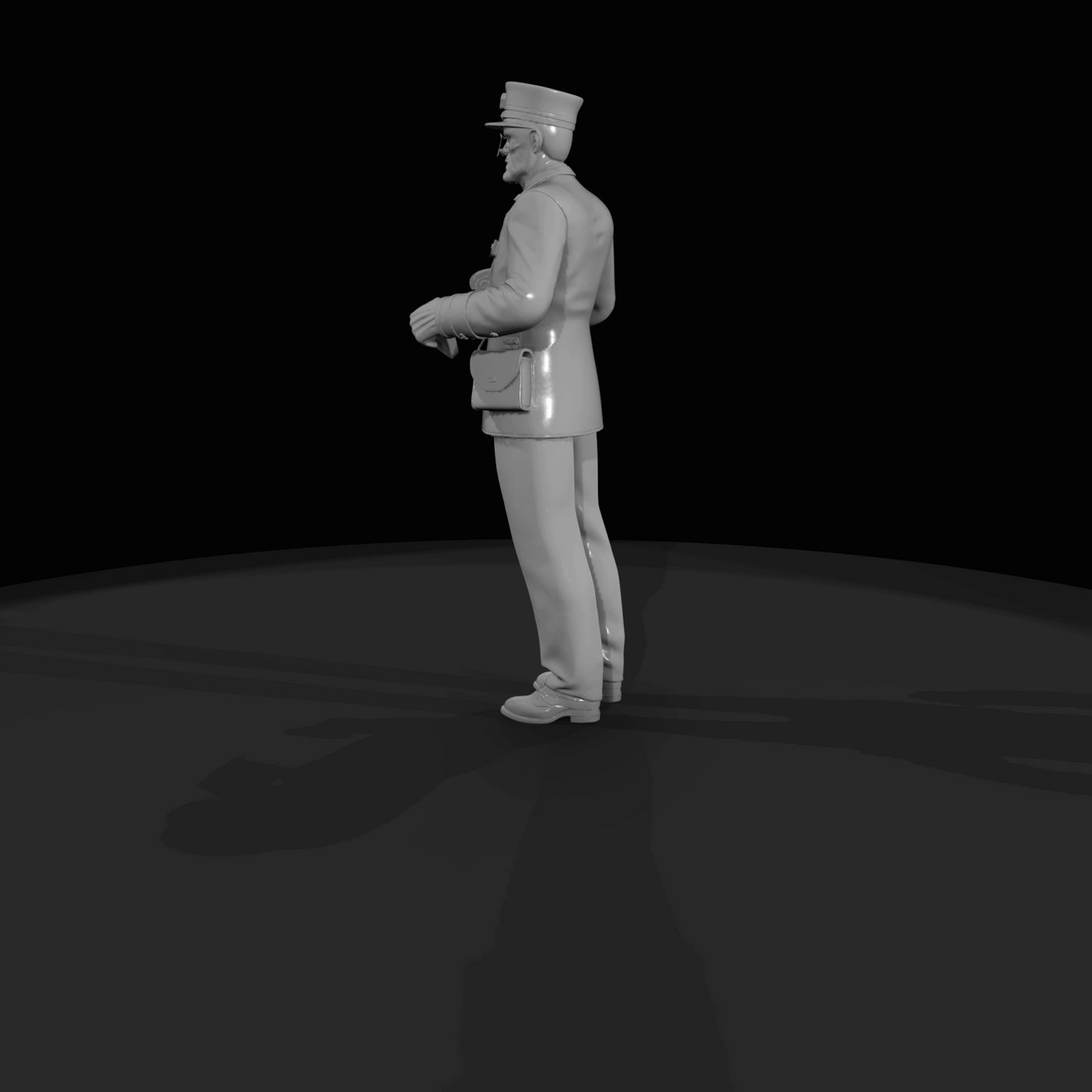 railroad personnel passenger train conductor (1950s)