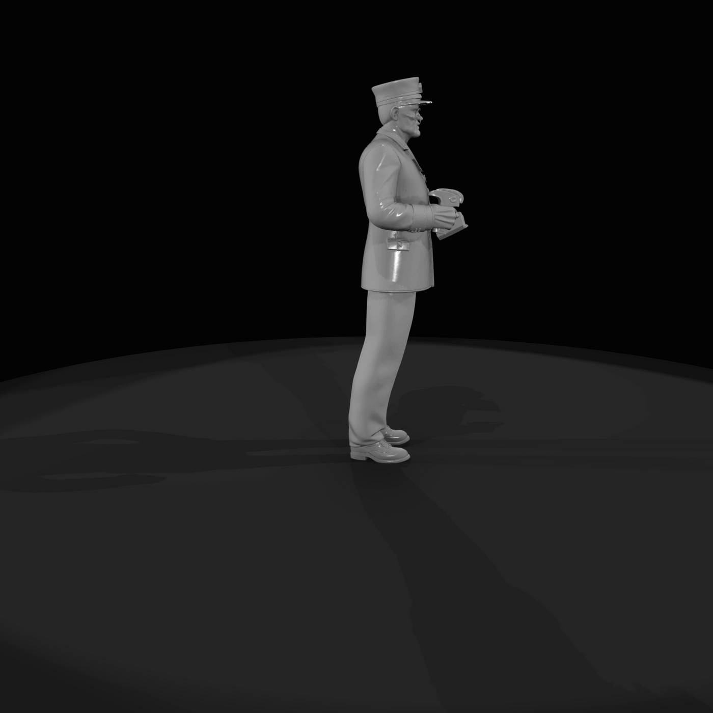 railroad personnel passenger train conductor (1950s)