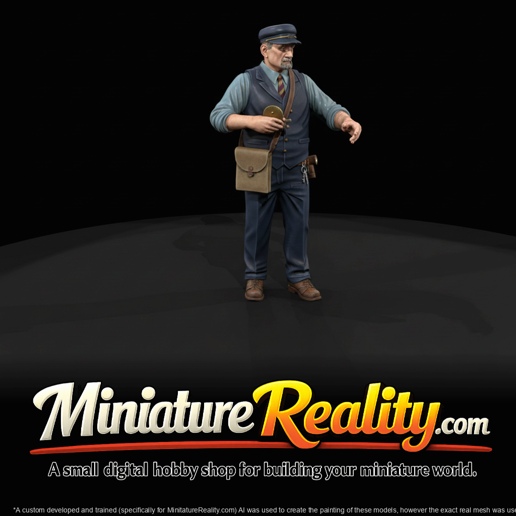 railroad personnel platform ticket collector