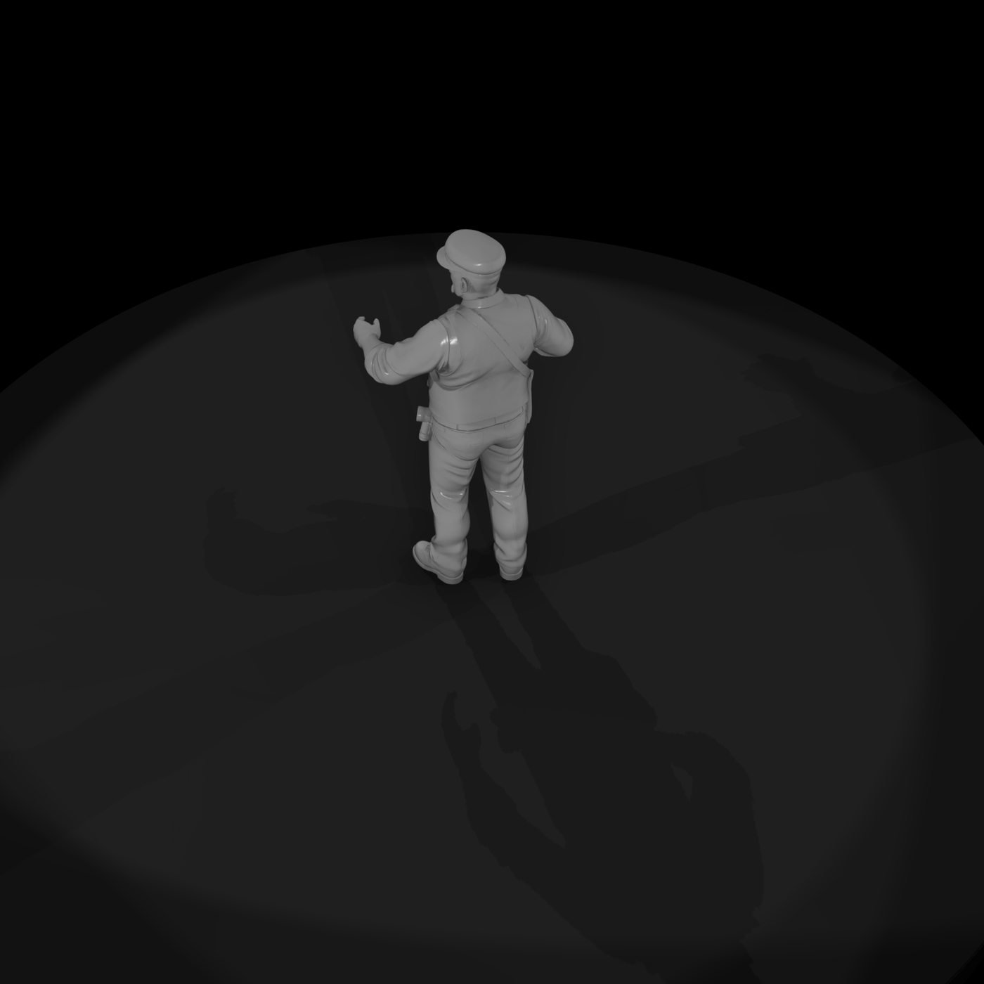 railroad personnel platform ticket collector