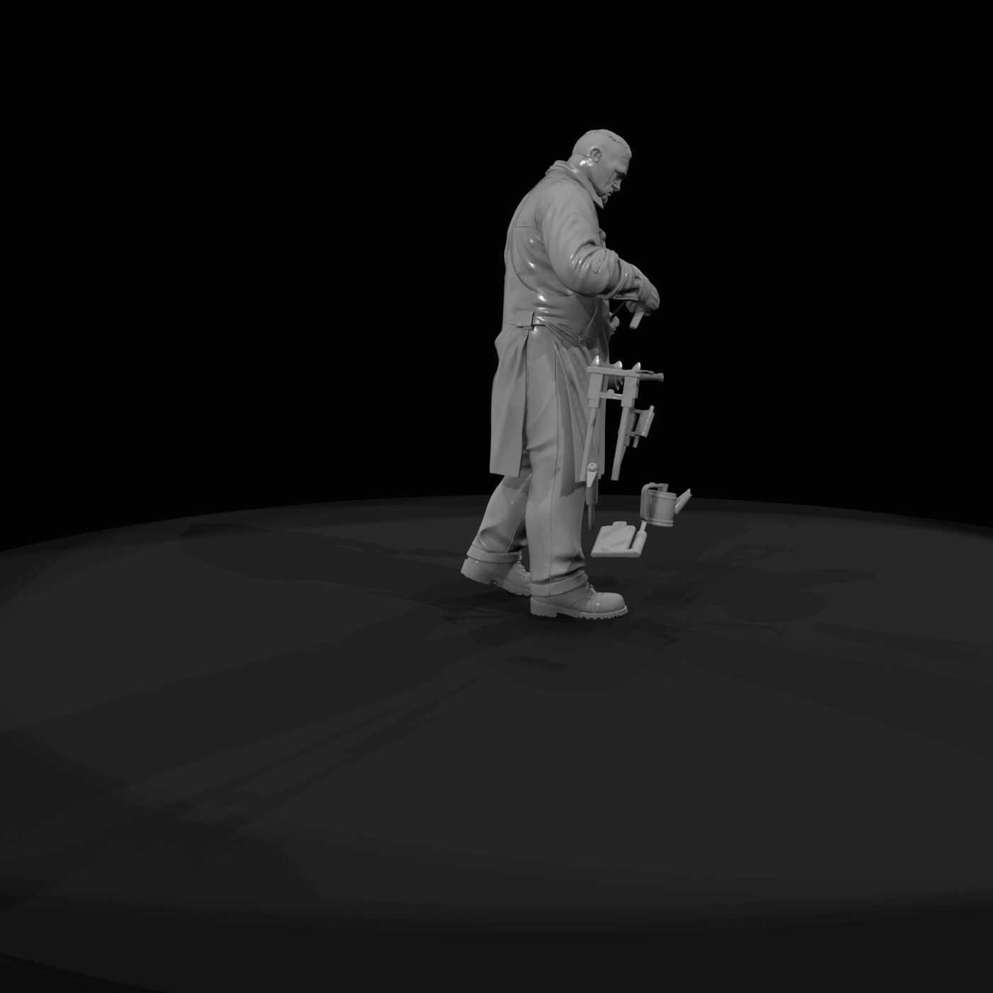 Railroad Personnel Roundhouse Machinist (1950s)