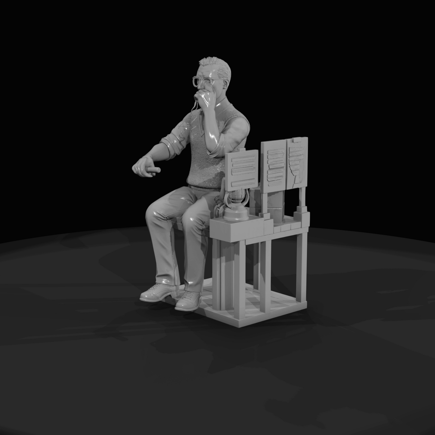 Railroad Personnel Signal Tower Operator (1950s)