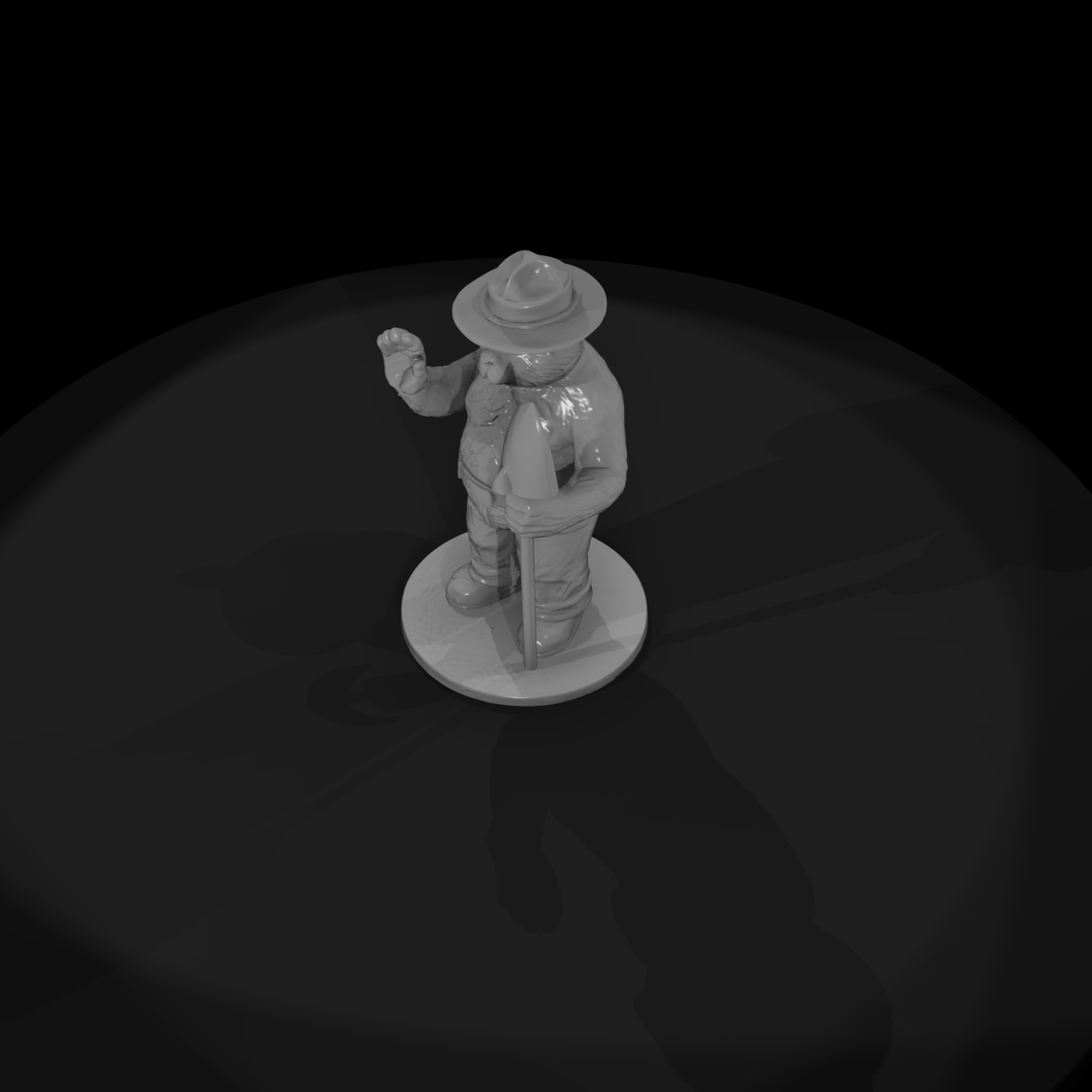 Ranger Bear With Shovel