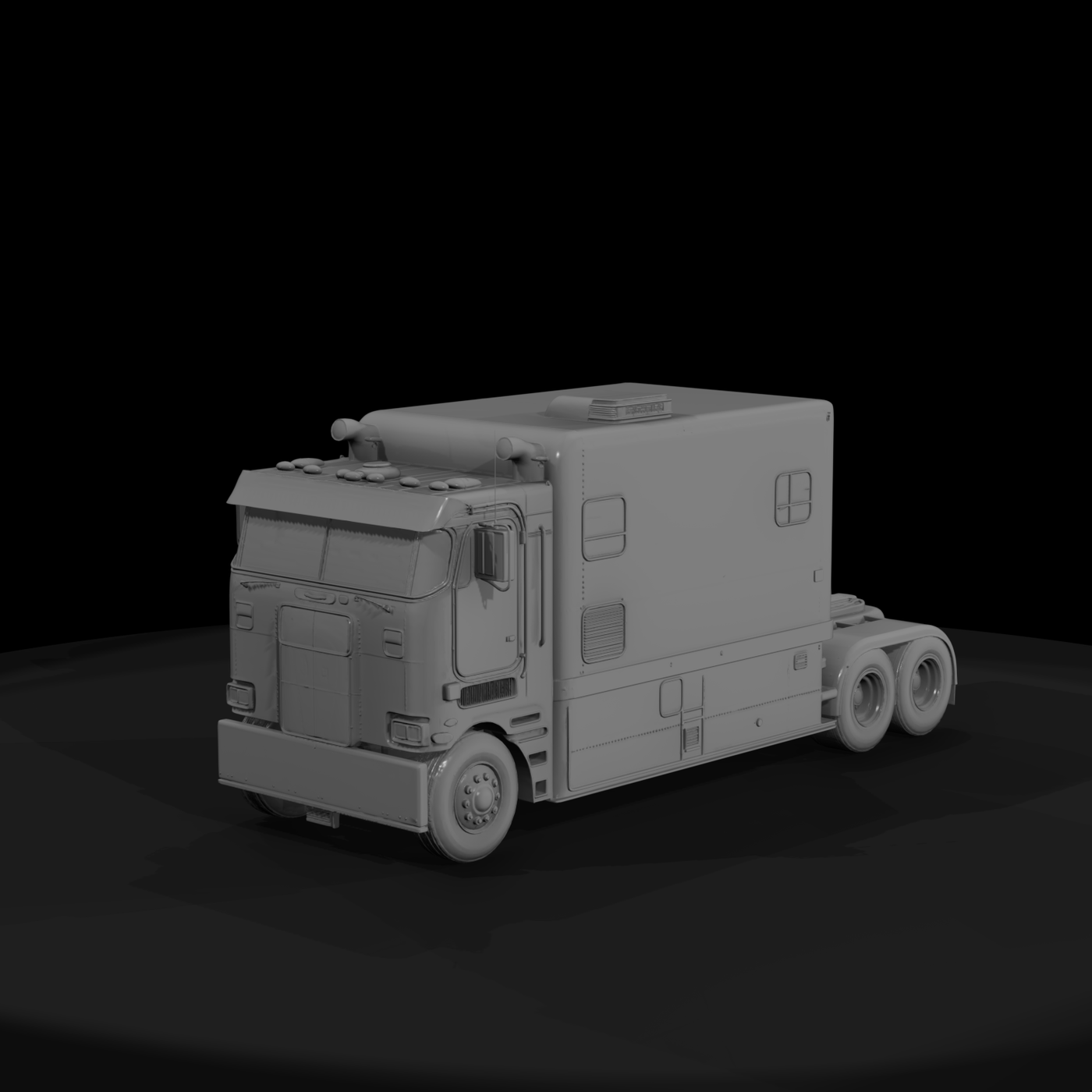 Cabover Semi Truck Camper