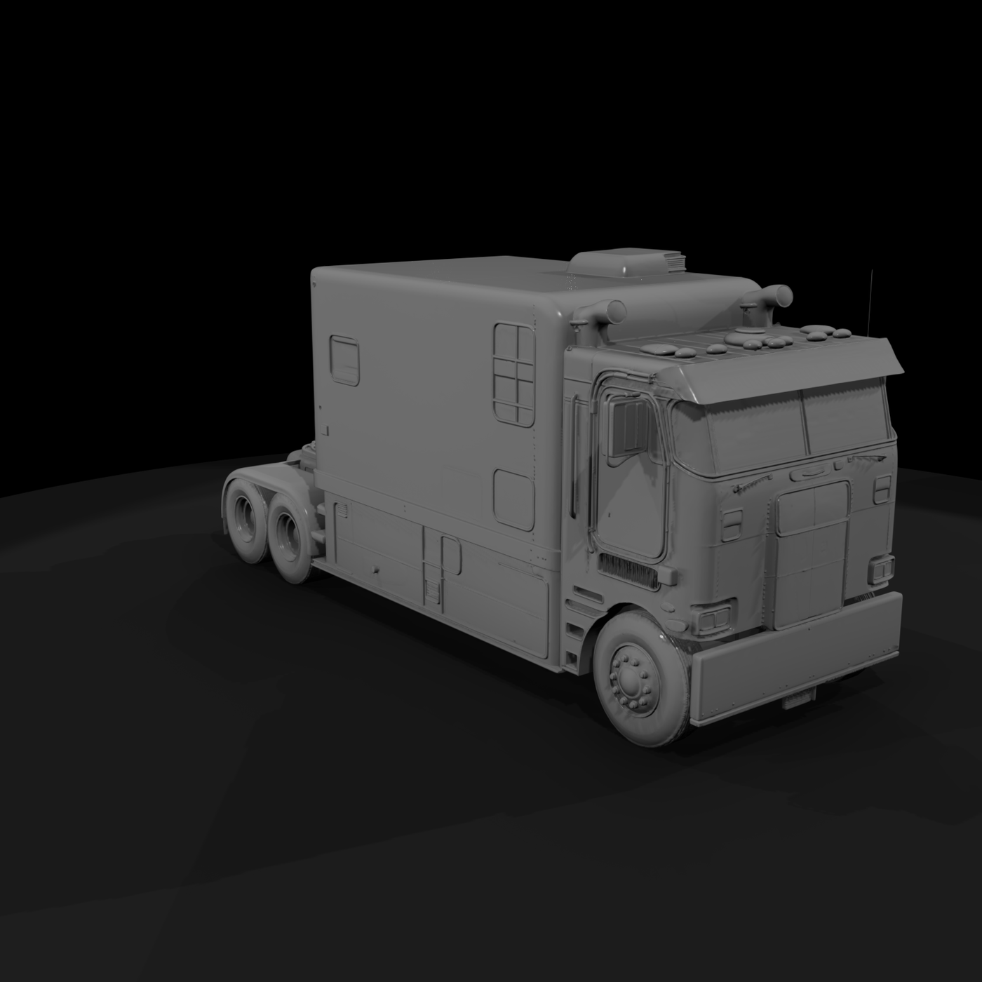 Cabover Semi Truck Camper