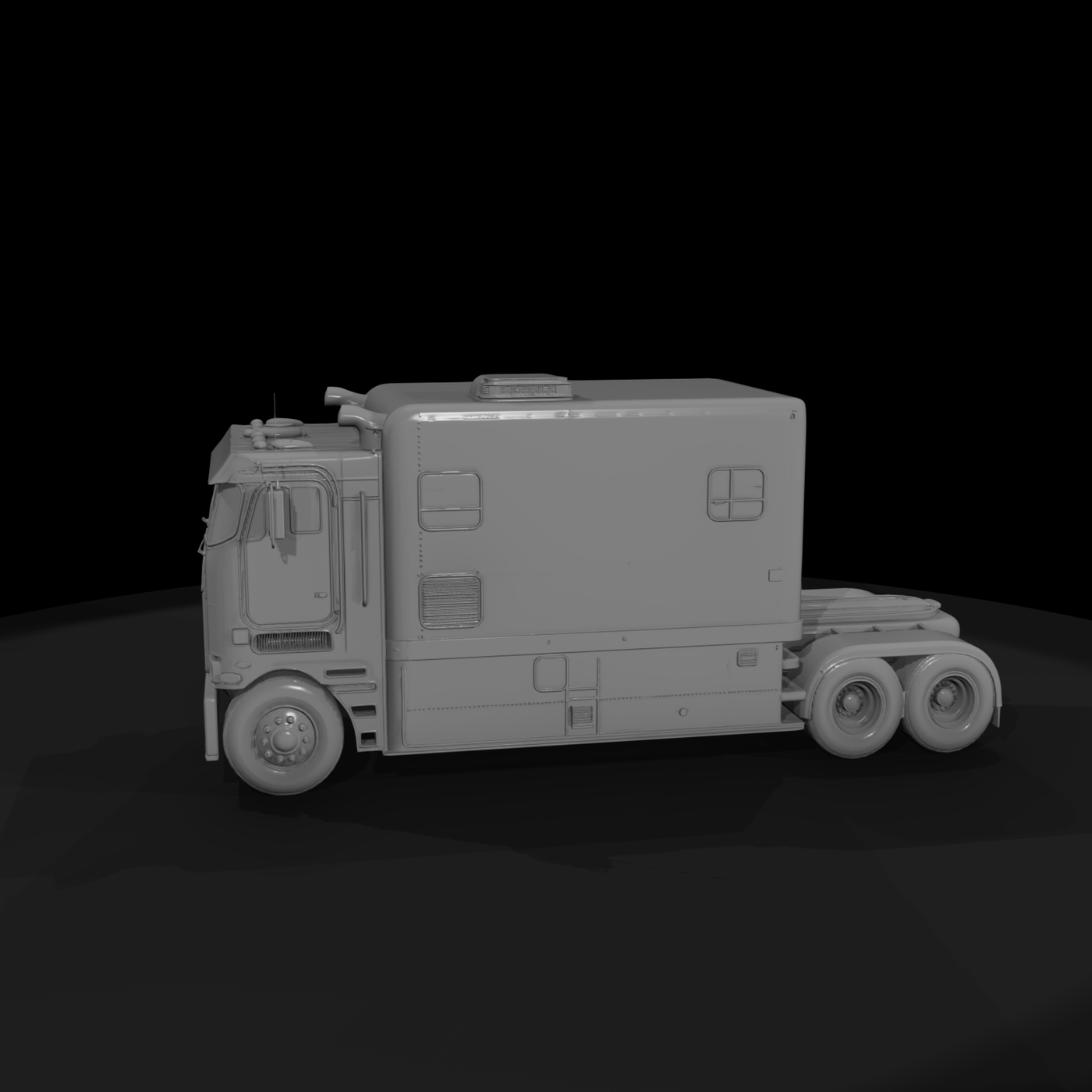 Cabover Semi Truck Camper