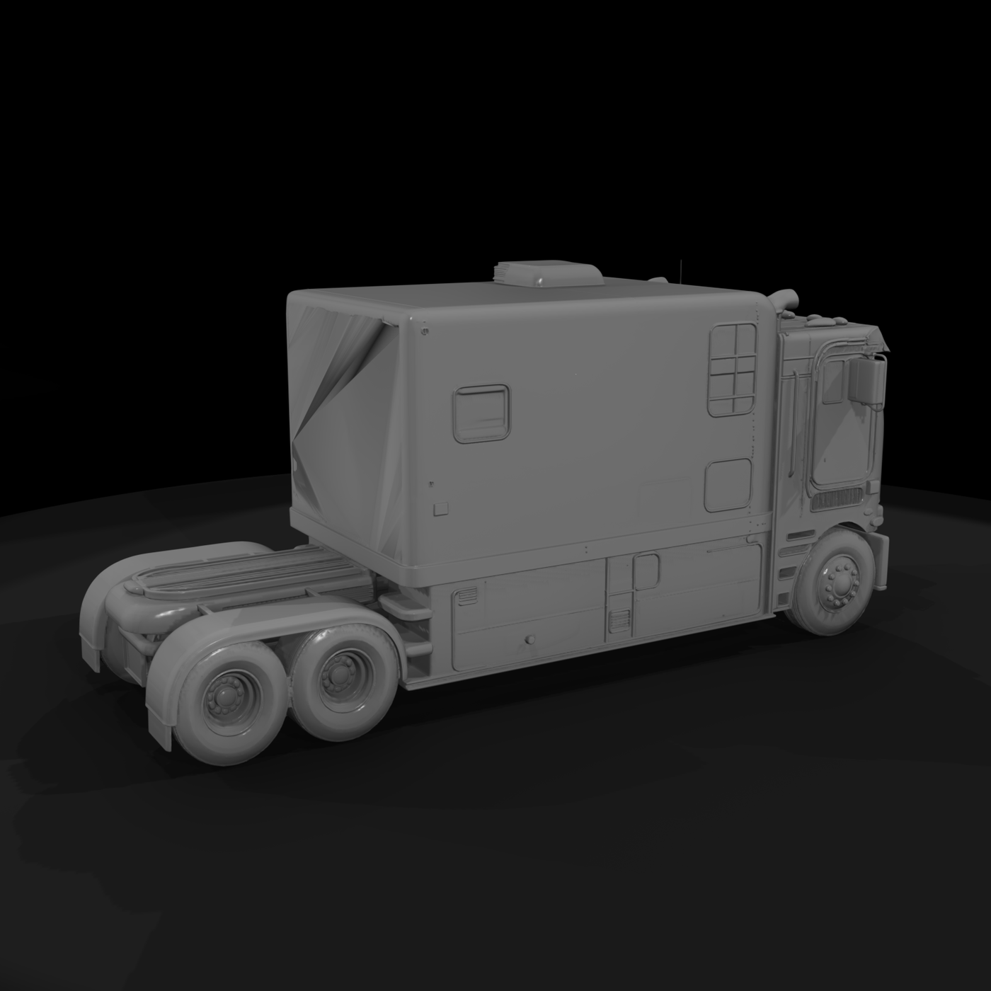Cabover Semi Truck Camper