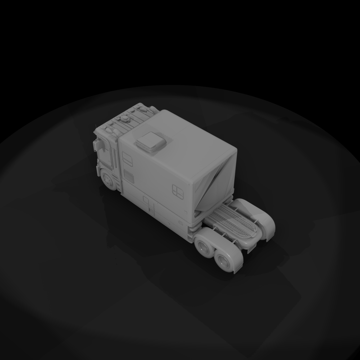Cabover Semi Truck Camper
