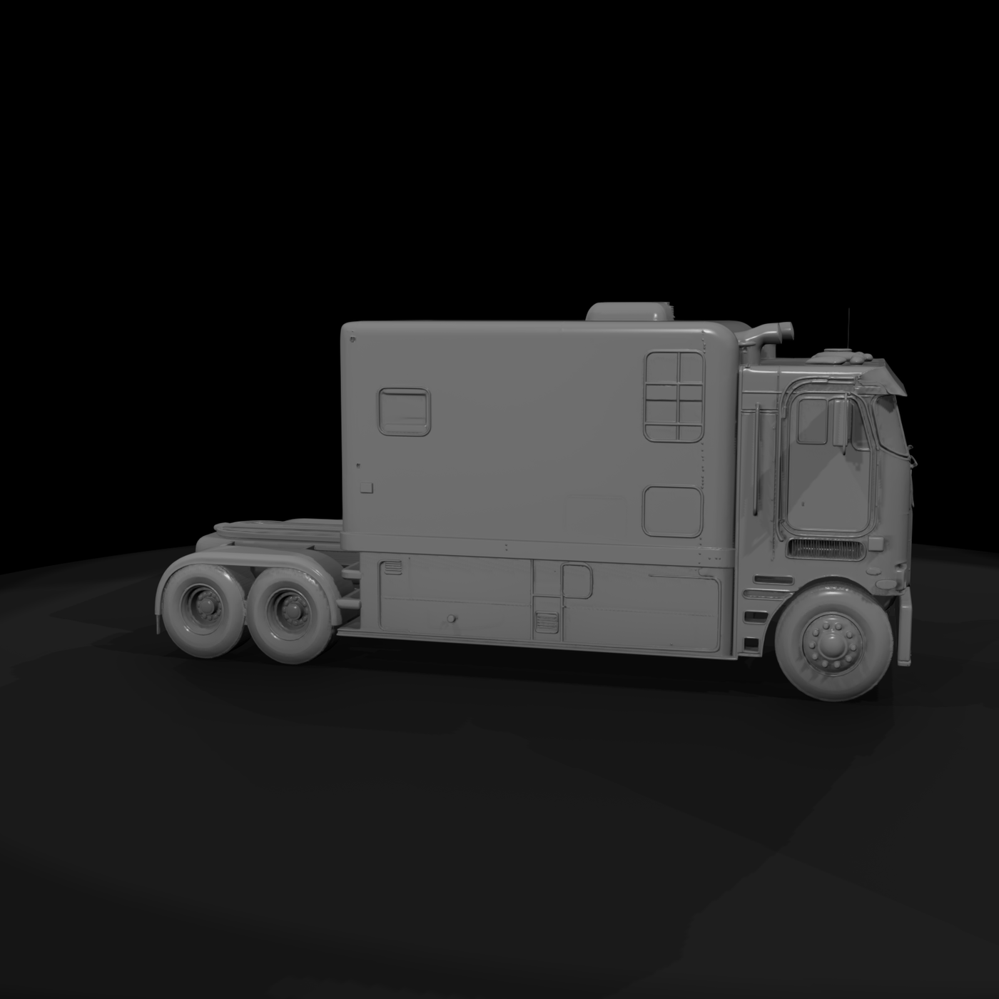 Cabover Semi Truck Camper