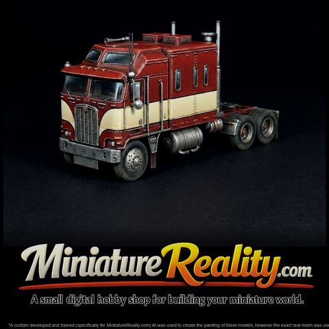Classic Cab-Over Semi Truck