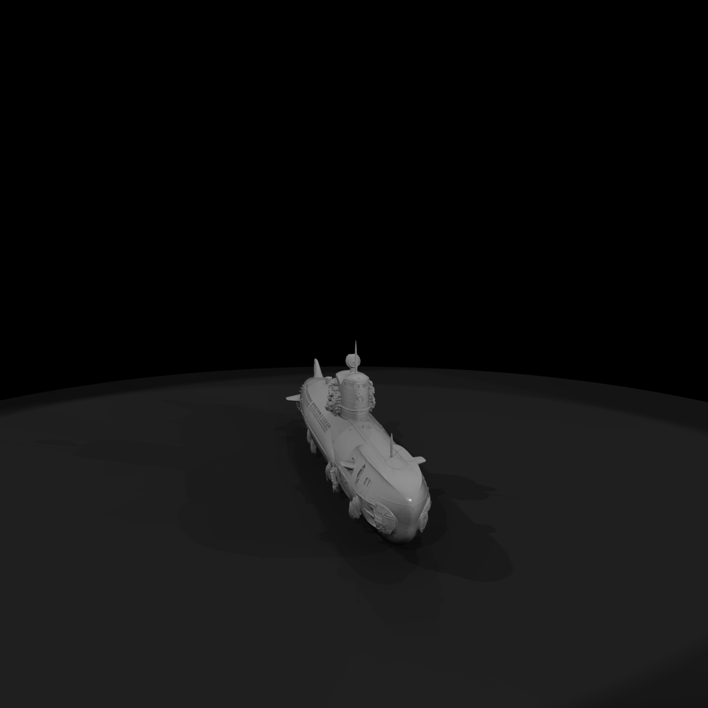 Sunken Military Submarine
