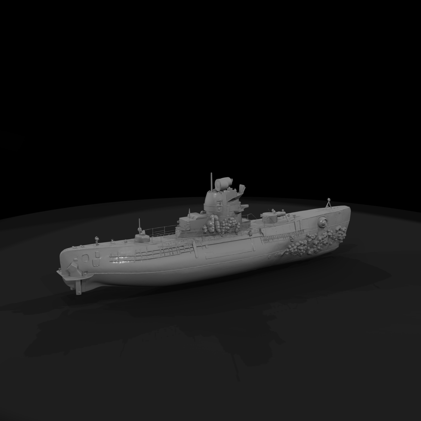 Sunken WWII Submarine