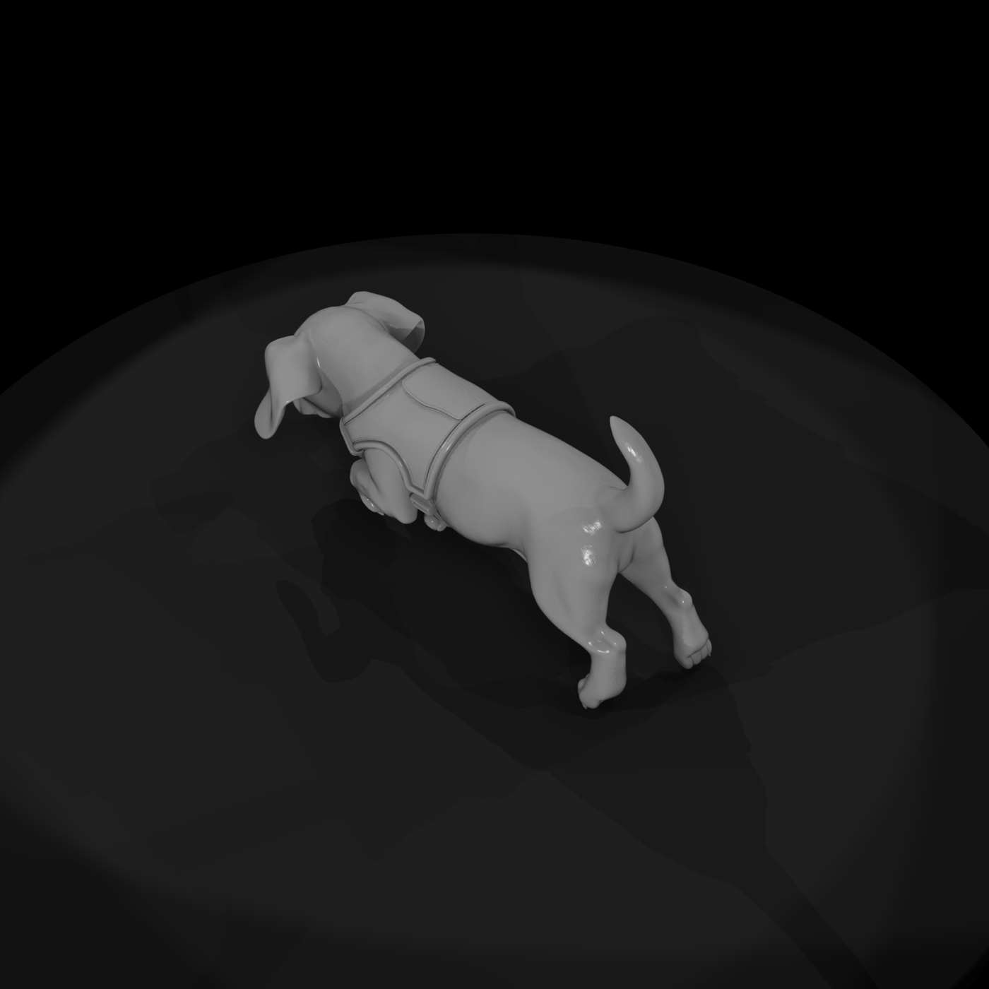 realistic tactical beagle puppy 3d model lKLm4veV