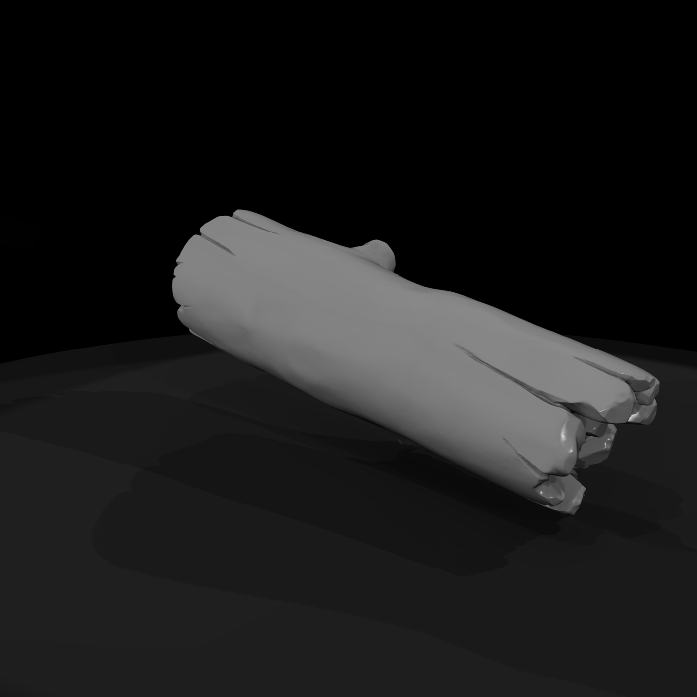 realistic weathered driftwood log 3d model rDwcmnwi